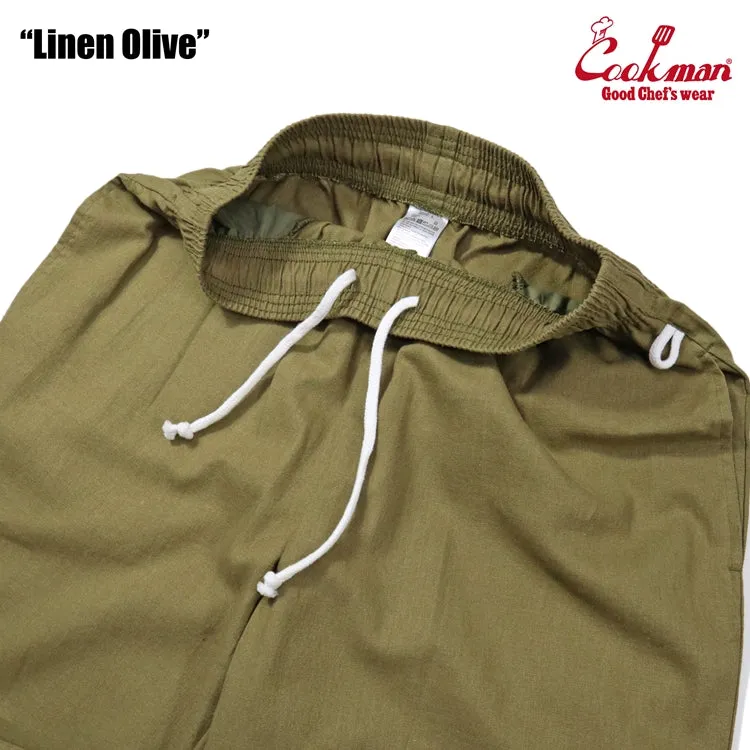 Cookman Chef Pants - Linen : Olive