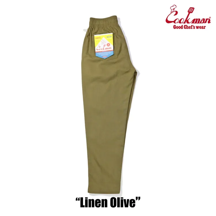 Cookman Chef Pants - Linen : Olive