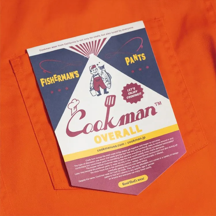 Cookman Fisherman's Bib Overall - Orange