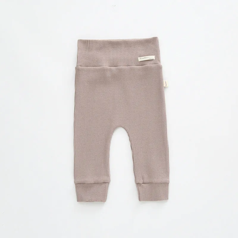 Cotton High Waist Baby Leggings | Pants