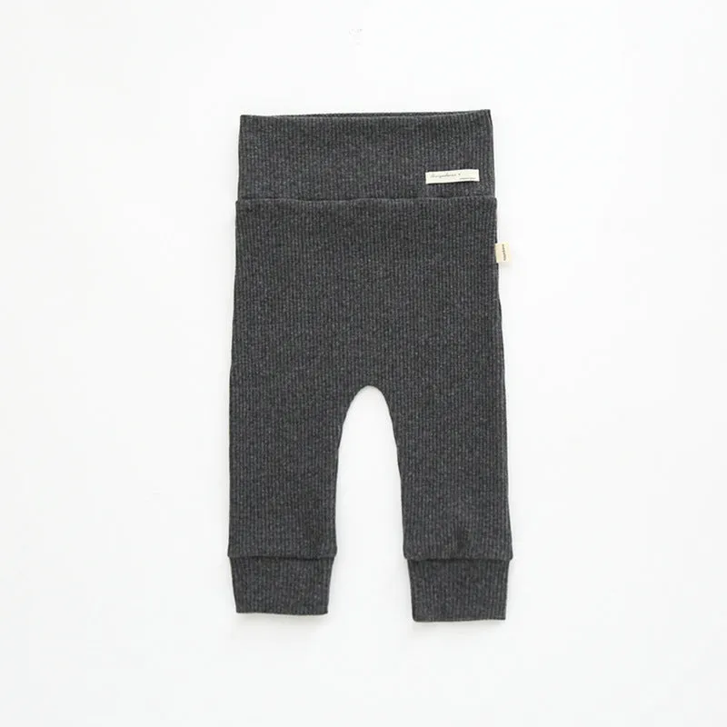 Cotton High Waist Baby Leggings | Pants