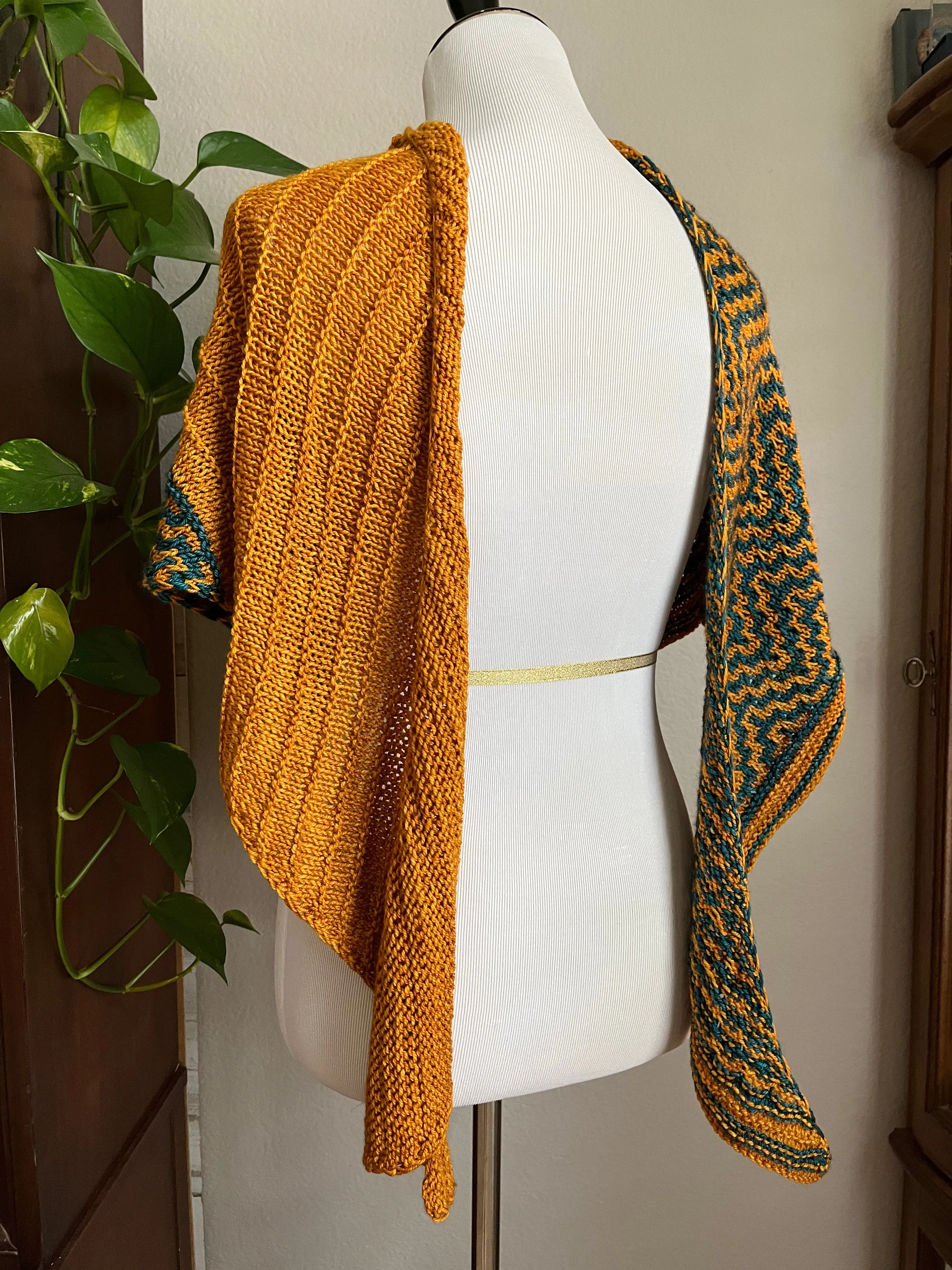 Cousteau Mosaic - Walk in the Woods Shawl