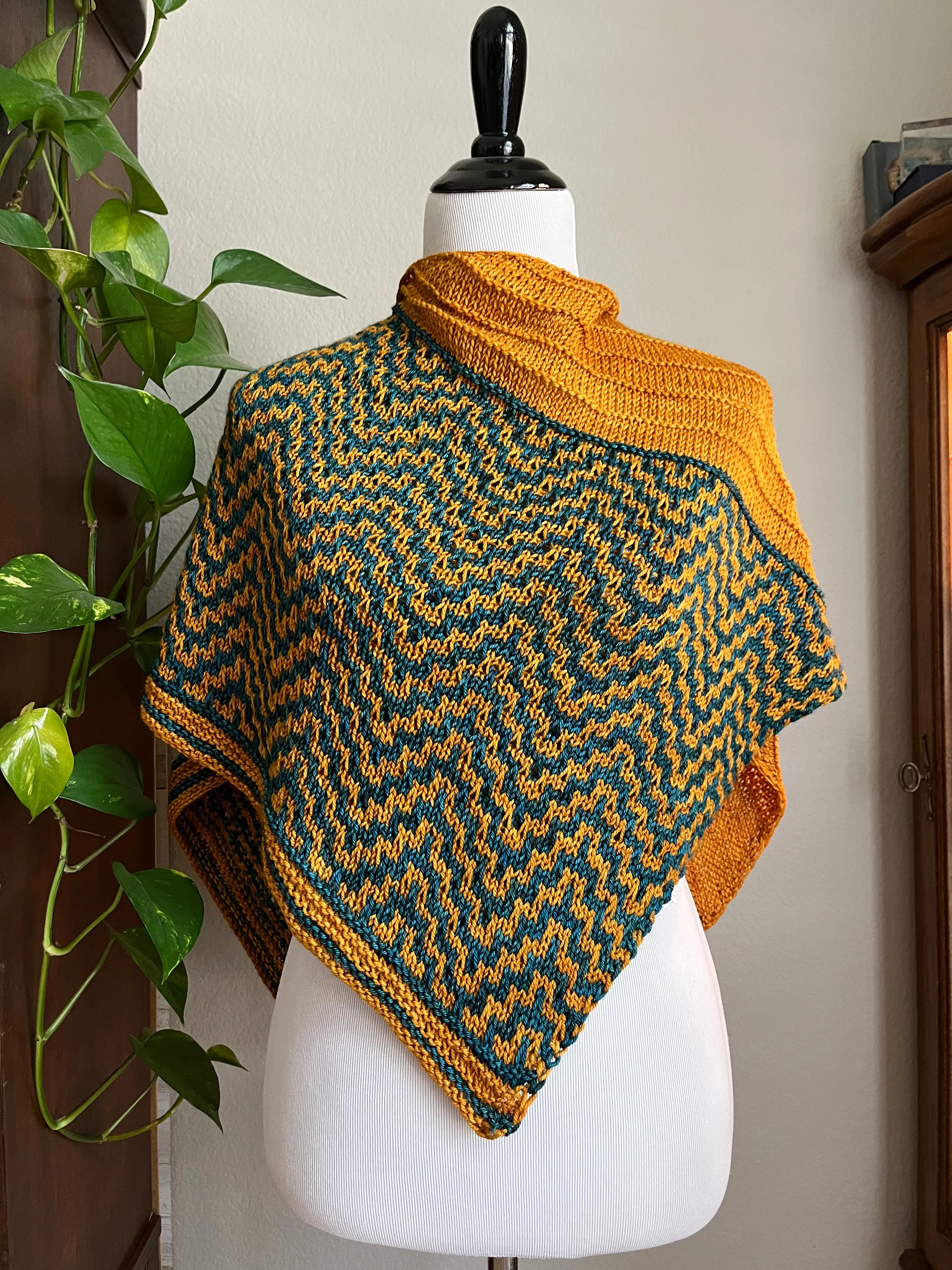 Cousteau Mosaic - Walk in the Woods Shawl