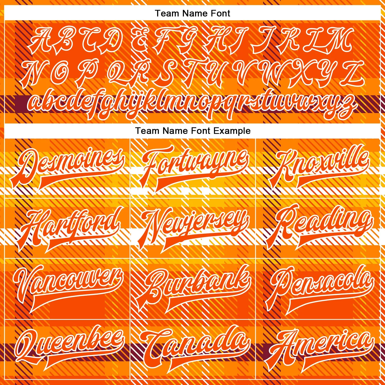 Custom Orange White Check Board 3D Pattern Design Bomber Full-Snap Varsity Letterman Jacket