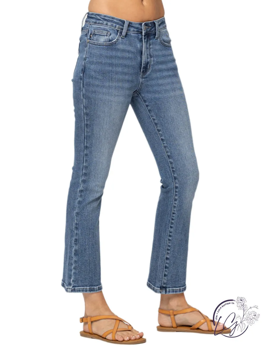 Demi Mid-Rise Crop Bootcut by Judy Blue