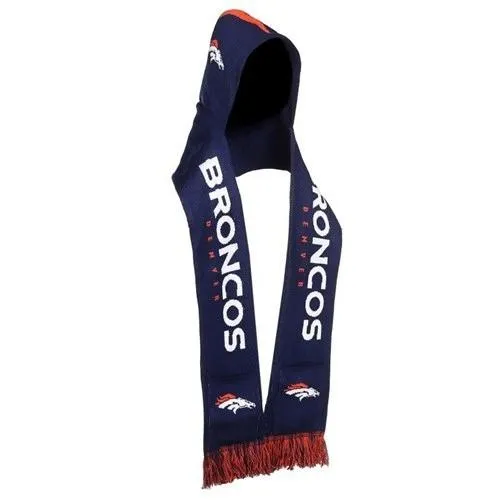 Denver Broncos Knit Hooded Scarf