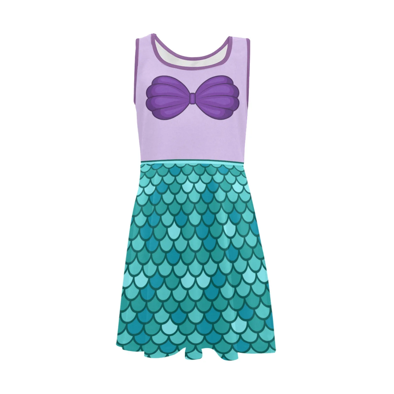 Disney Little Mermaid Ariel Girls' Sleeveless Character Sundress