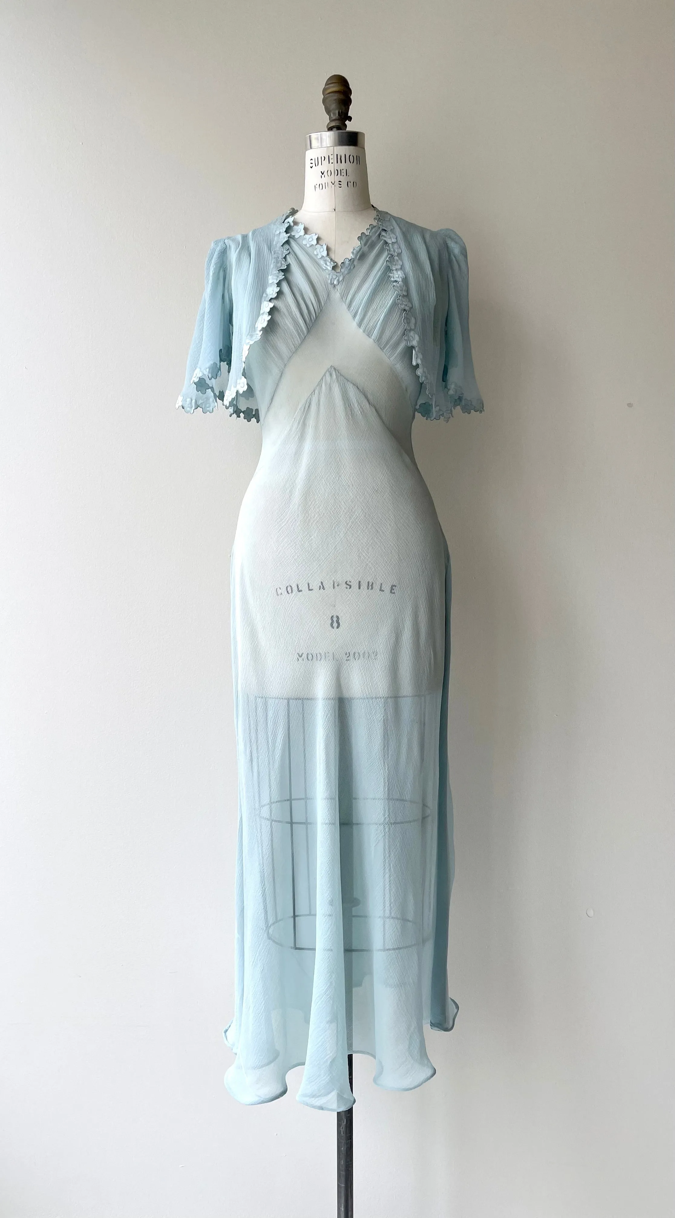 Dovetail 1930s Silk Nightdress & Jacket