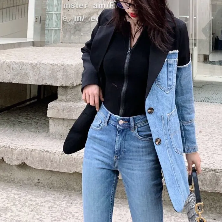 Duo Denim Blazer Jacket