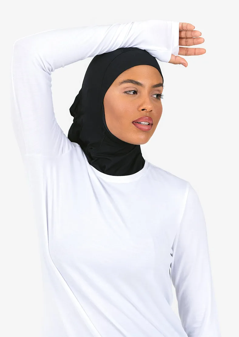 Elevate Aloe Long Sleeve Top White