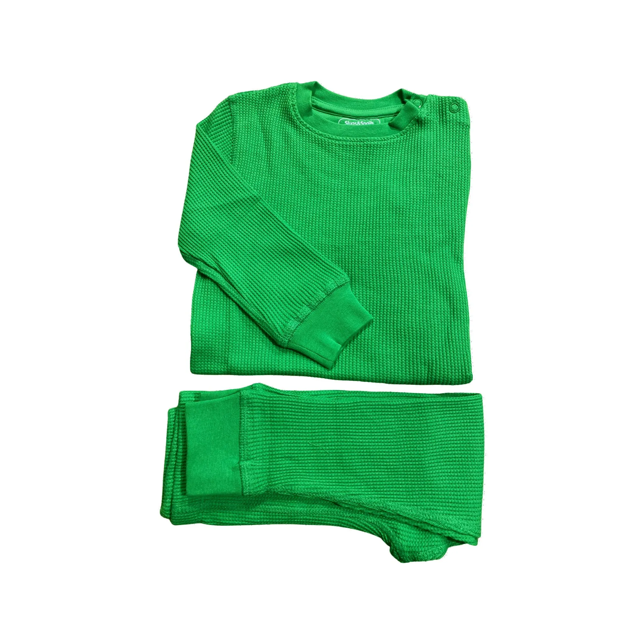 Emerald Green Waffle Cotton Set