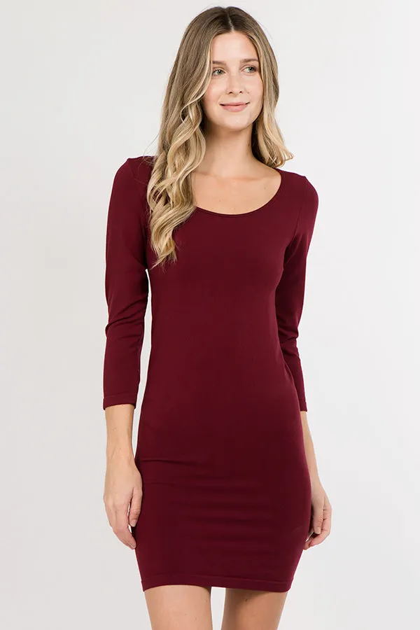 Everyday 3/4 Sleeve Dress