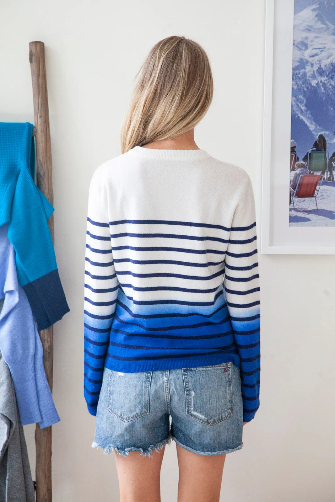 Everyday Crewneck, Stripe Ombre