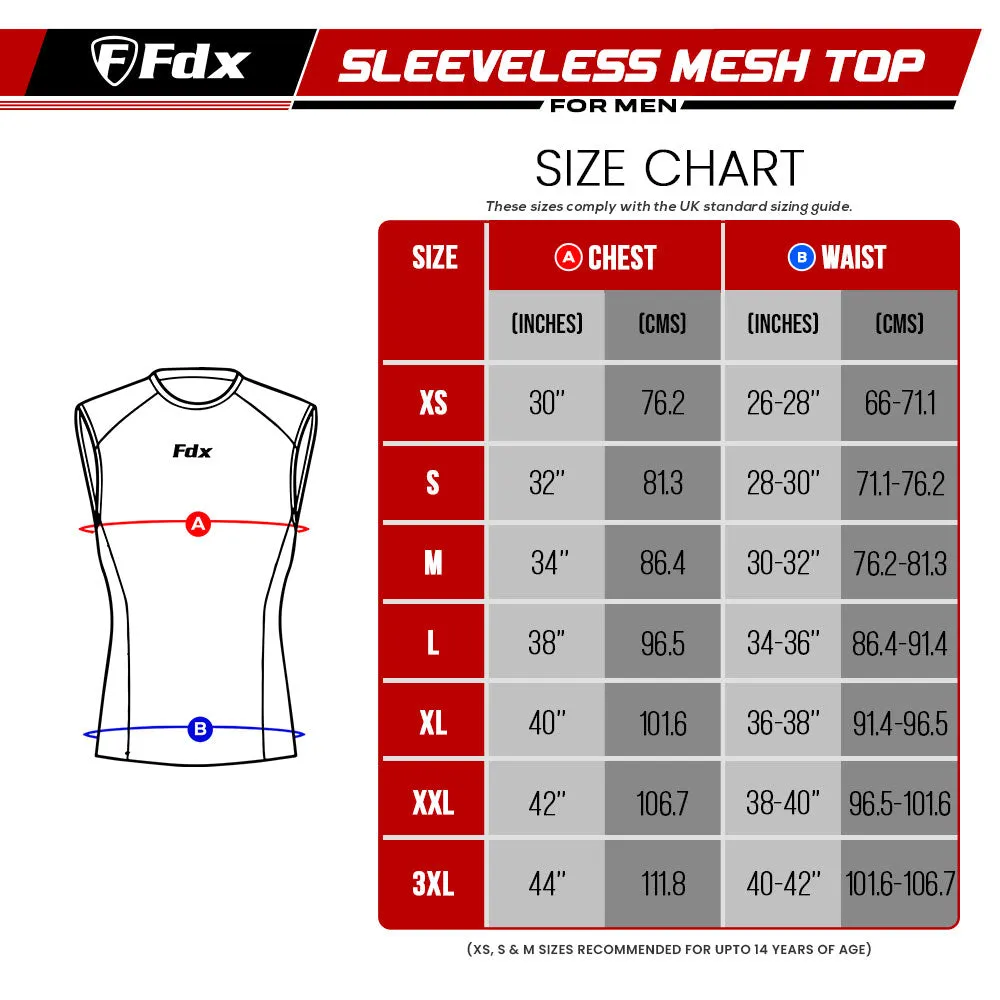 Fdx Aeroform Red Men's & Boy's Sleeveless Mesh Summer Cycling Top