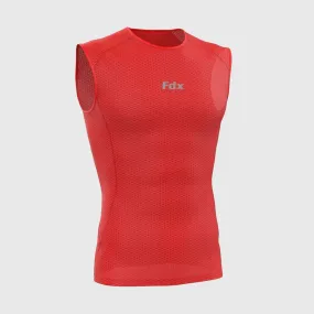 Fdx Aeroform Red Men's & Boy's Sleeveless Mesh Summer Cycling Top