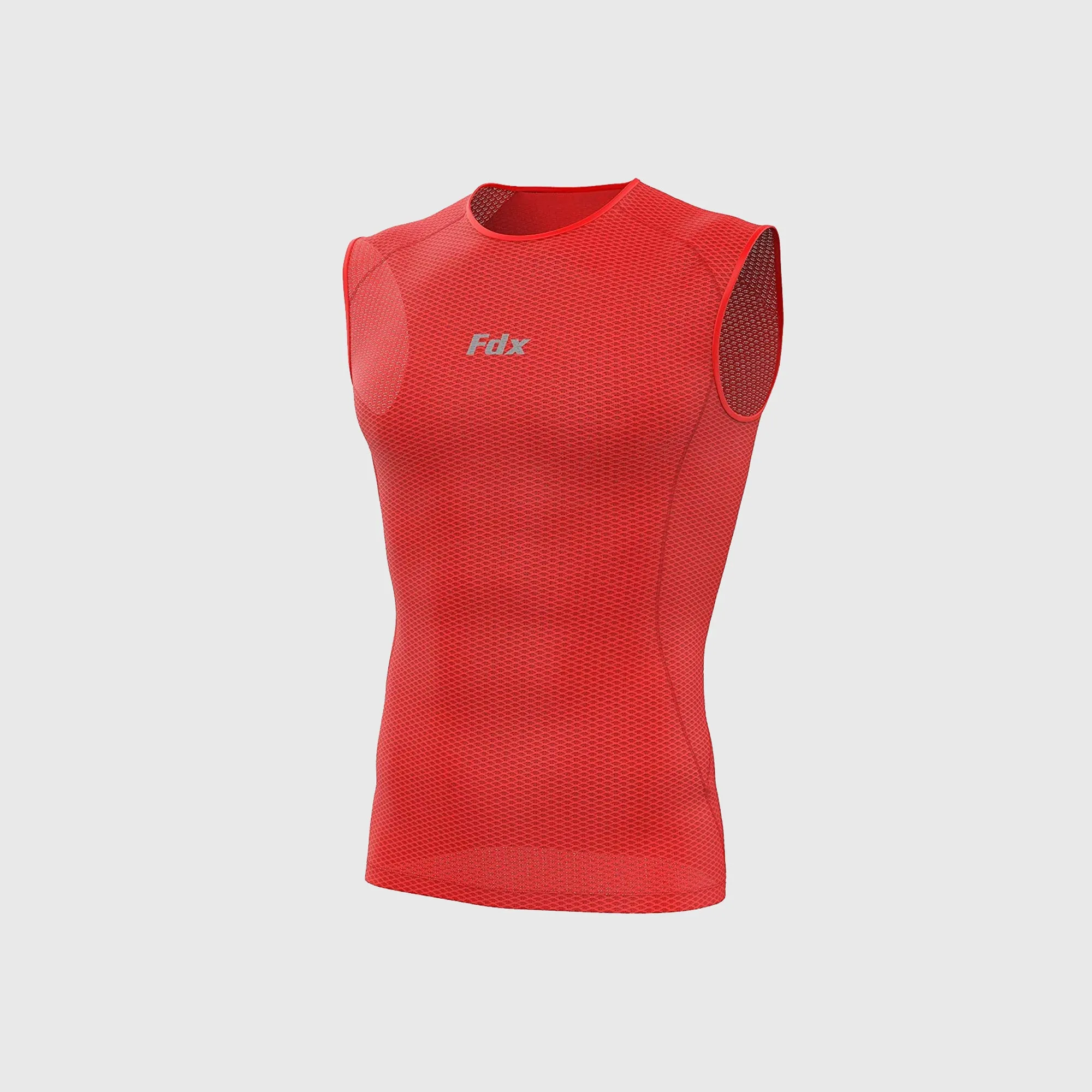 Fdx Aeroform Red Men's & Boy's Sleeveless Mesh Summer Cycling Top