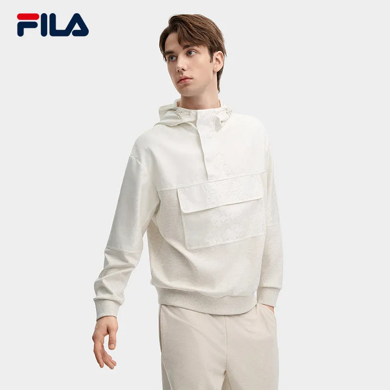 FILA CORE LIFESTYLE MILANO GARDEN OF ARTS Men Hooded Sweater (Light Khaki)