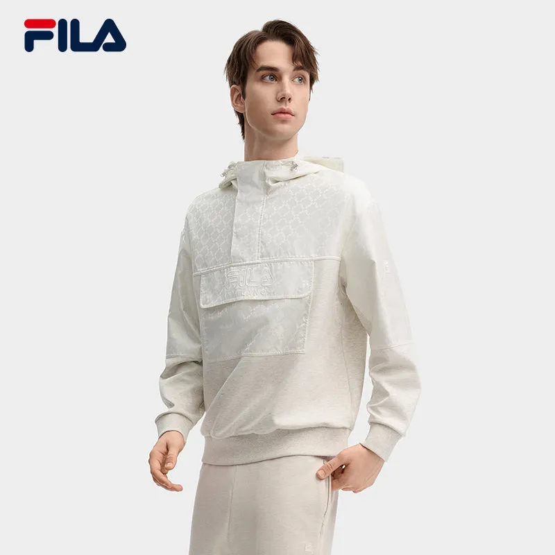 FILA CORE LIFESTYLE MILANO GARDEN OF ARTS Men Hooded Sweater (Light Khaki)