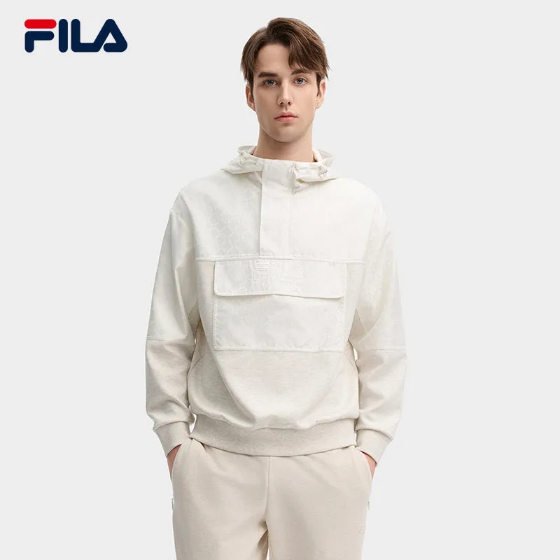 FILA CORE LIFESTYLE MILANO GARDEN OF ARTS Men Hooded Sweater (Light Khaki)