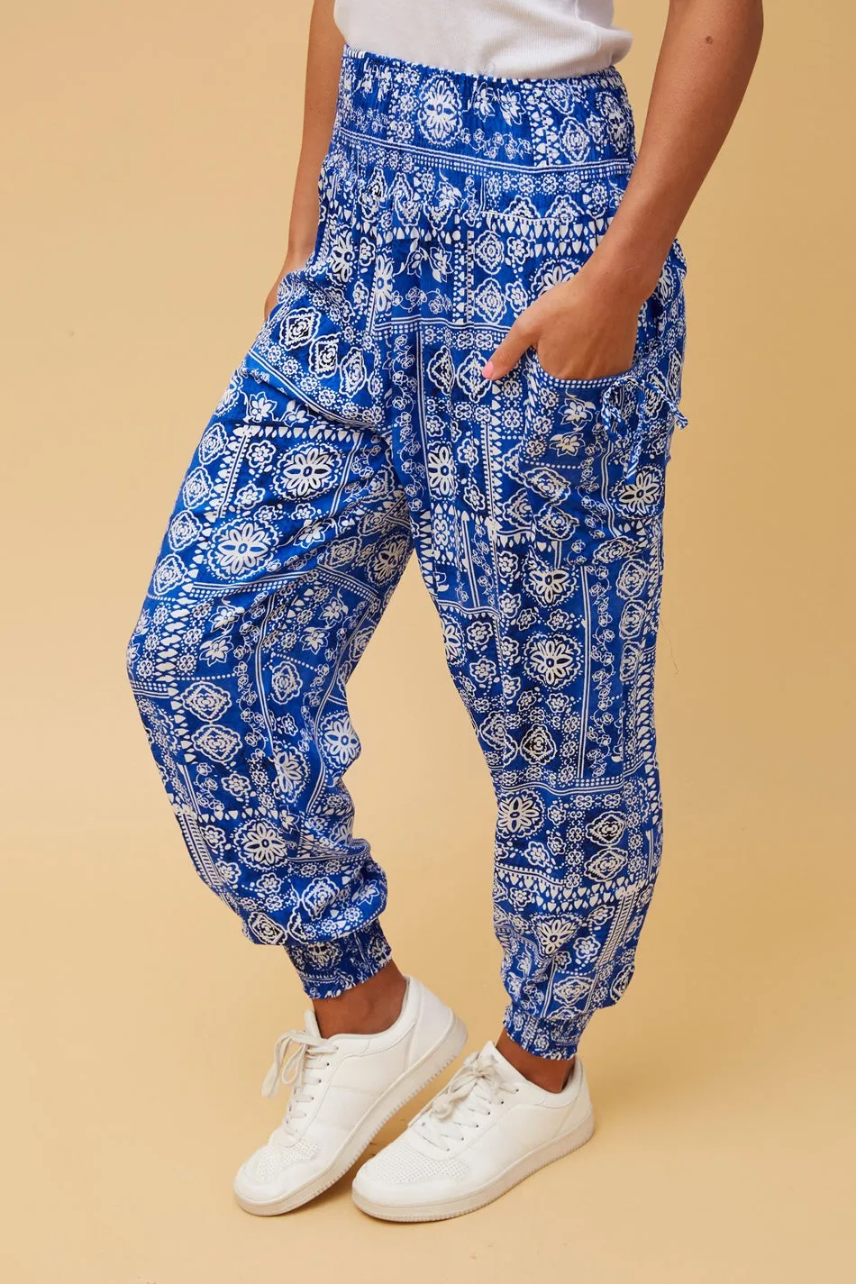 FLORAL BOHO HAREM PANTS