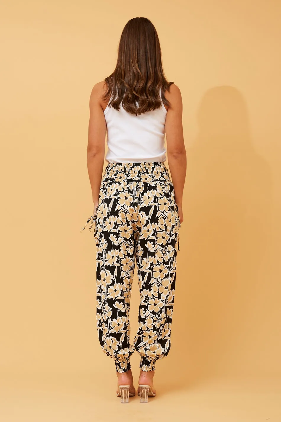 FLORAL PRINT BOHO HAREM PANTS