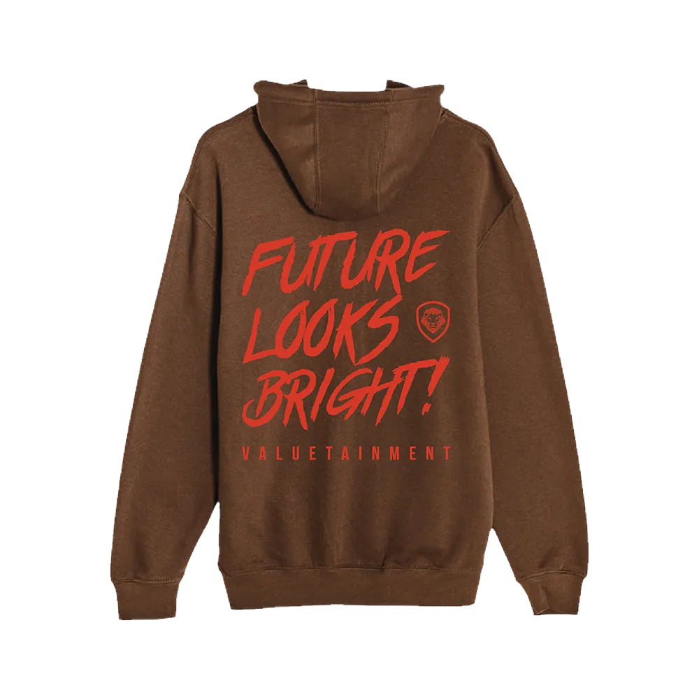 Future Looks Bright Pullover Hoodie - Chestnut