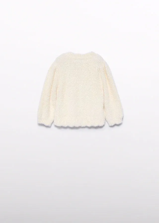 Fuzzy Sweater, Cream