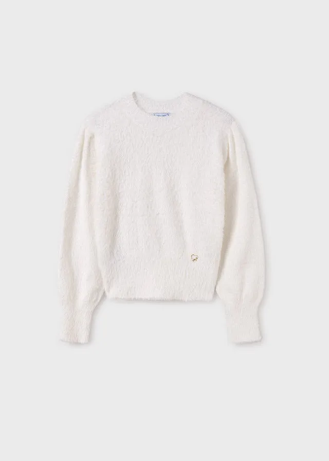 Fuzzy Sweater, Natural, 7302