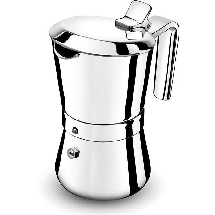 Giannina 1 cup Stainless Steel Stovetop Espresso Maker -  Made in Italy with Patented Locking Handle Model - 3001010