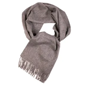 Grey alpaca wool scarf