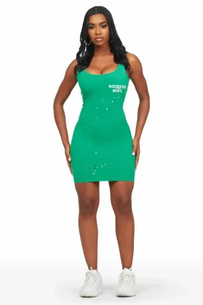 Hedy Green Mini Dress