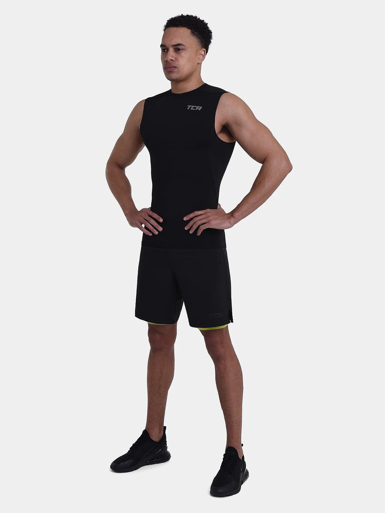 Hyperfusion Compression Base Layer Crew Neck Vest For Men