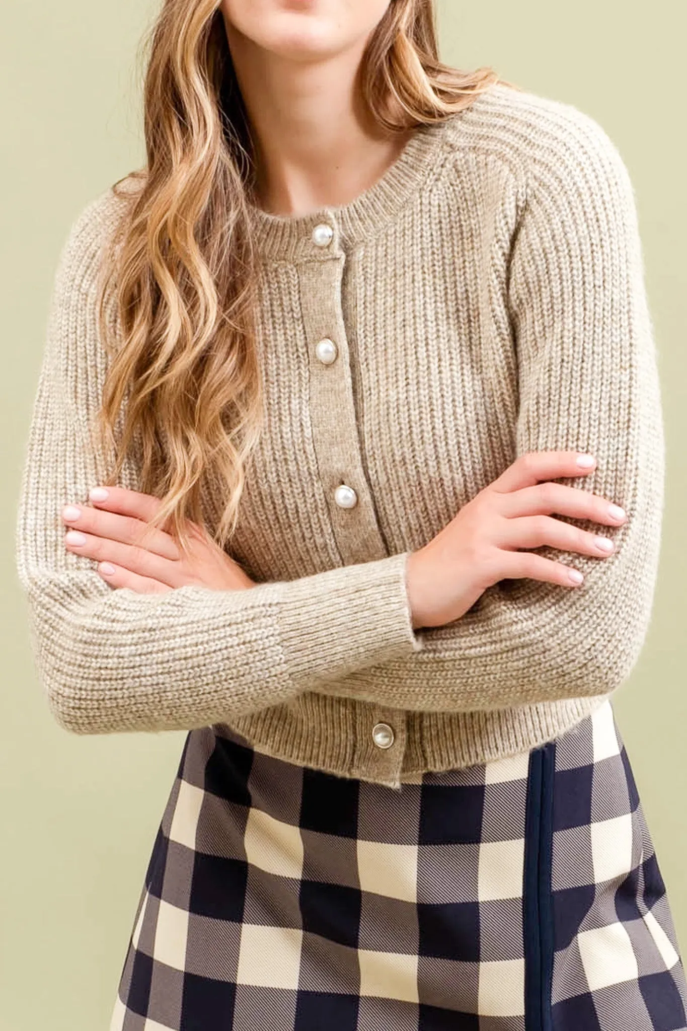 Isobel Pearl Button Cardigan