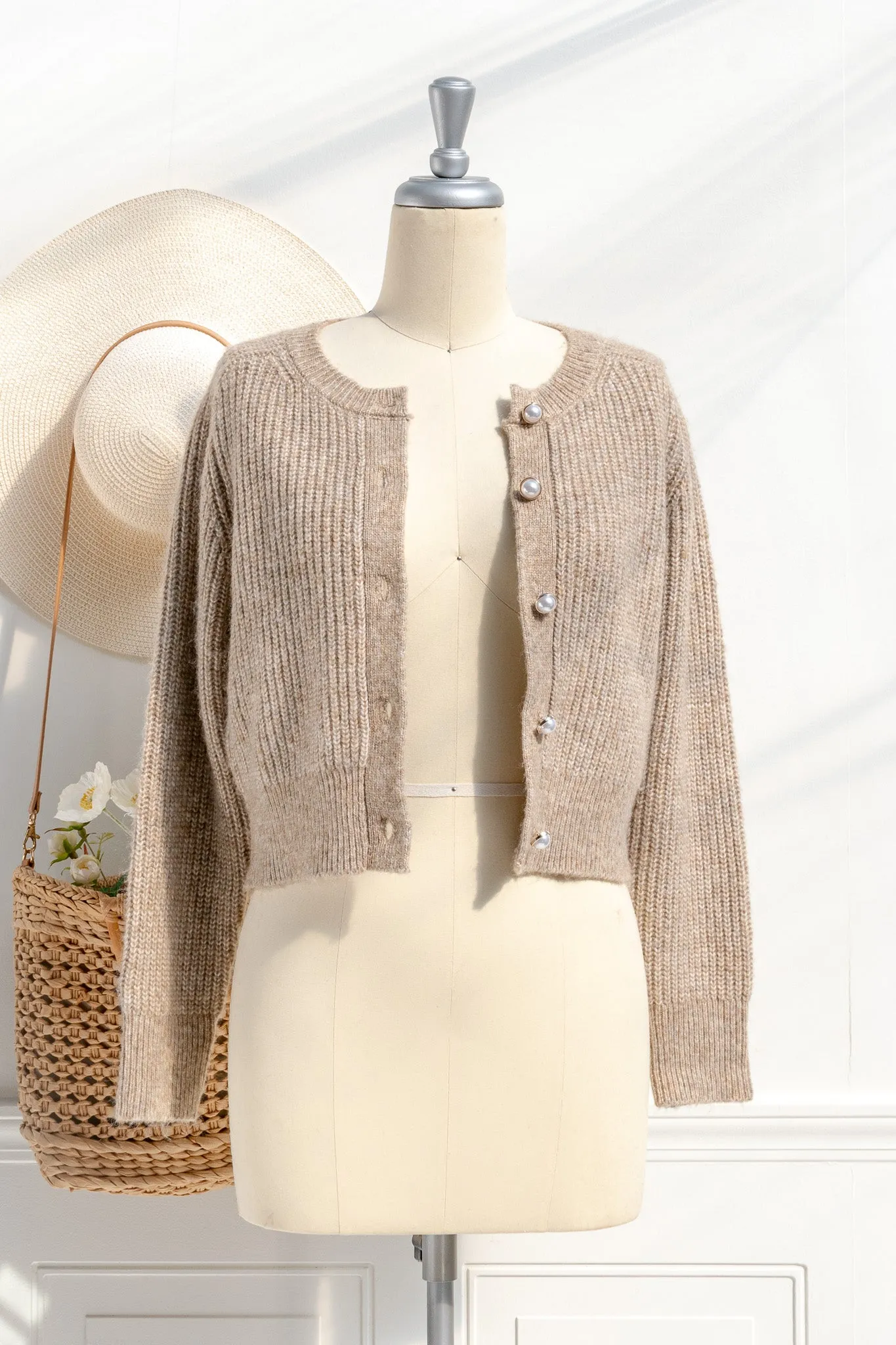 Isobel Pearl Button Cardigan