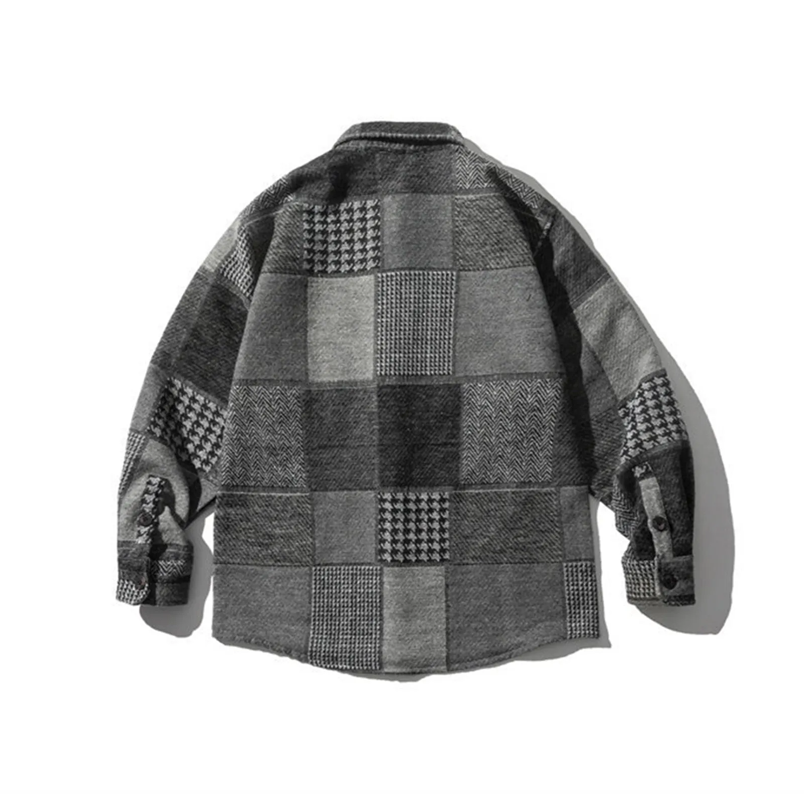 Japanese Vintage Jacket Gray Plaid Mens jacket