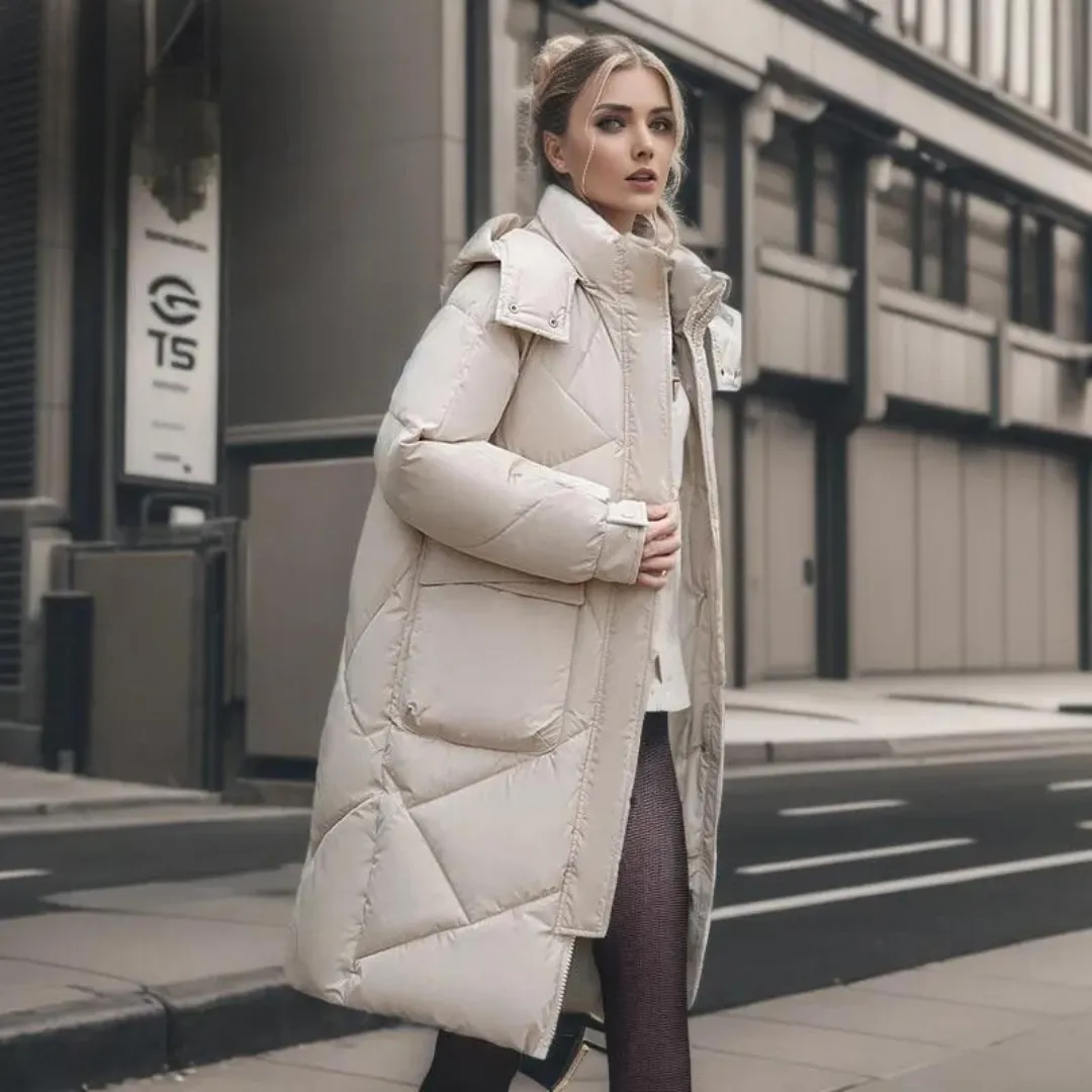 Kati - solid winter coat for women