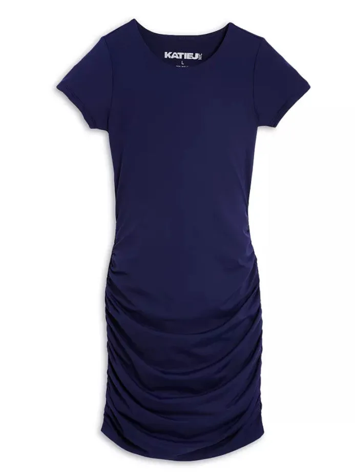 Katie J Junior Riley Crewneck Dress BLUE