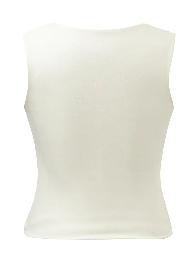 Knitted Camisole With Detachable Bra Pads