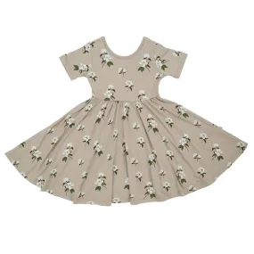 Kyte Baby Twirl Dress | Small Khaki Magnolia