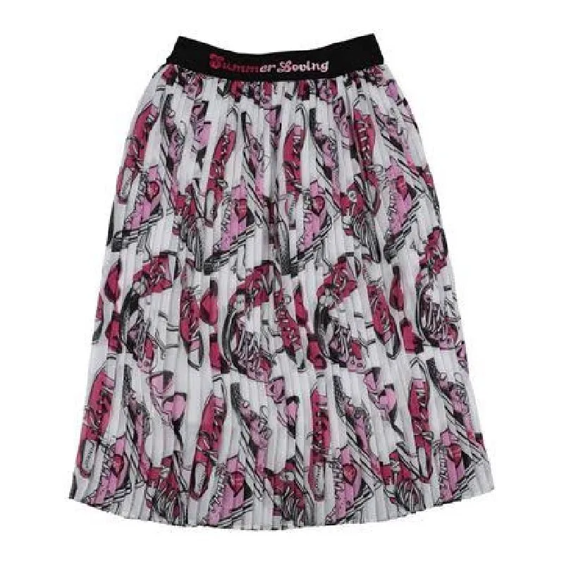 Logo Print Skirt