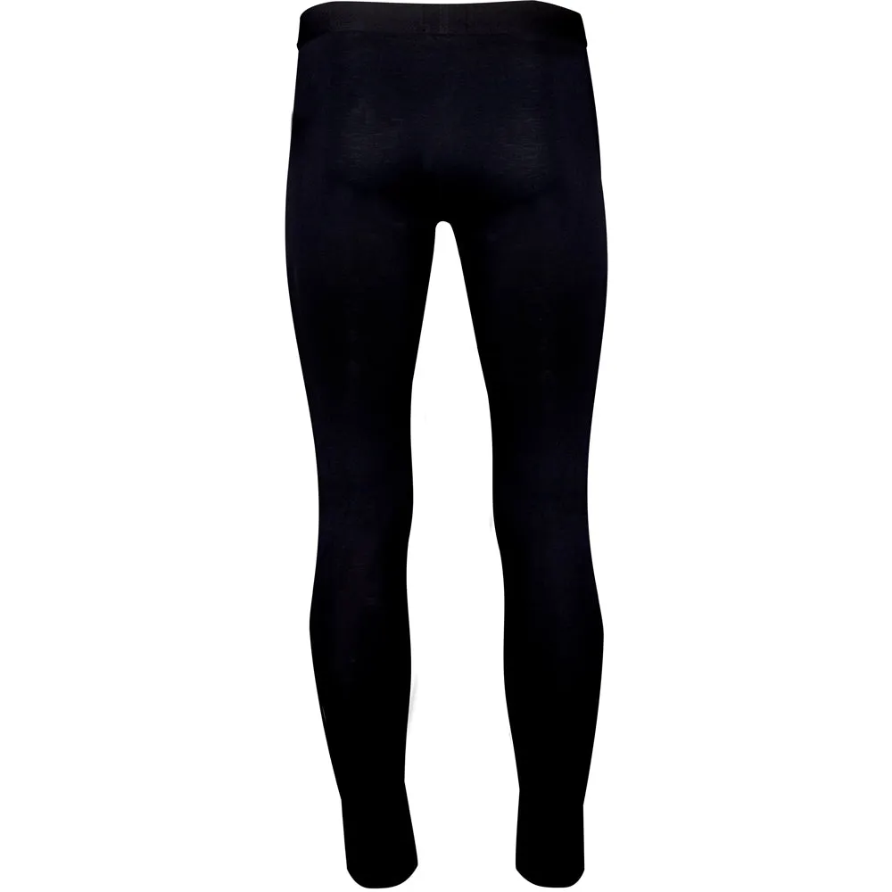 Luxe Thermal Jersey Long Johns, Black