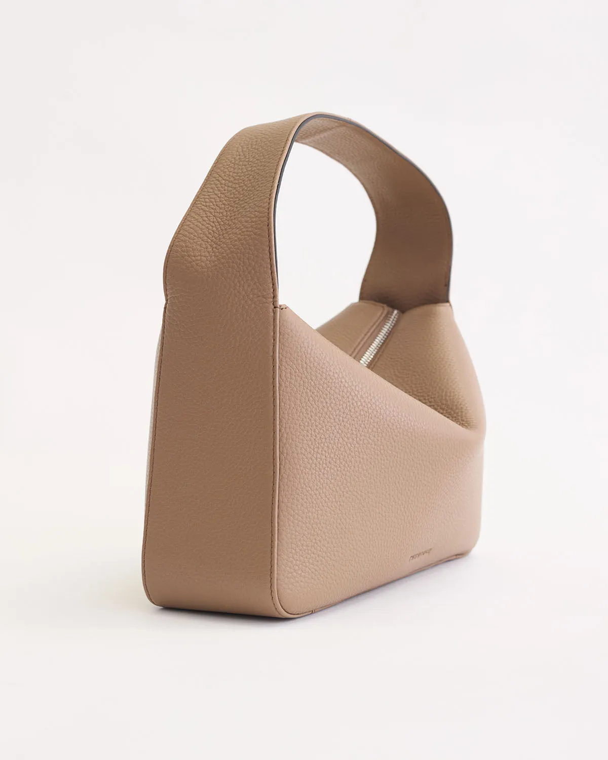 Mae Bag: Taupe Pebbled Leather