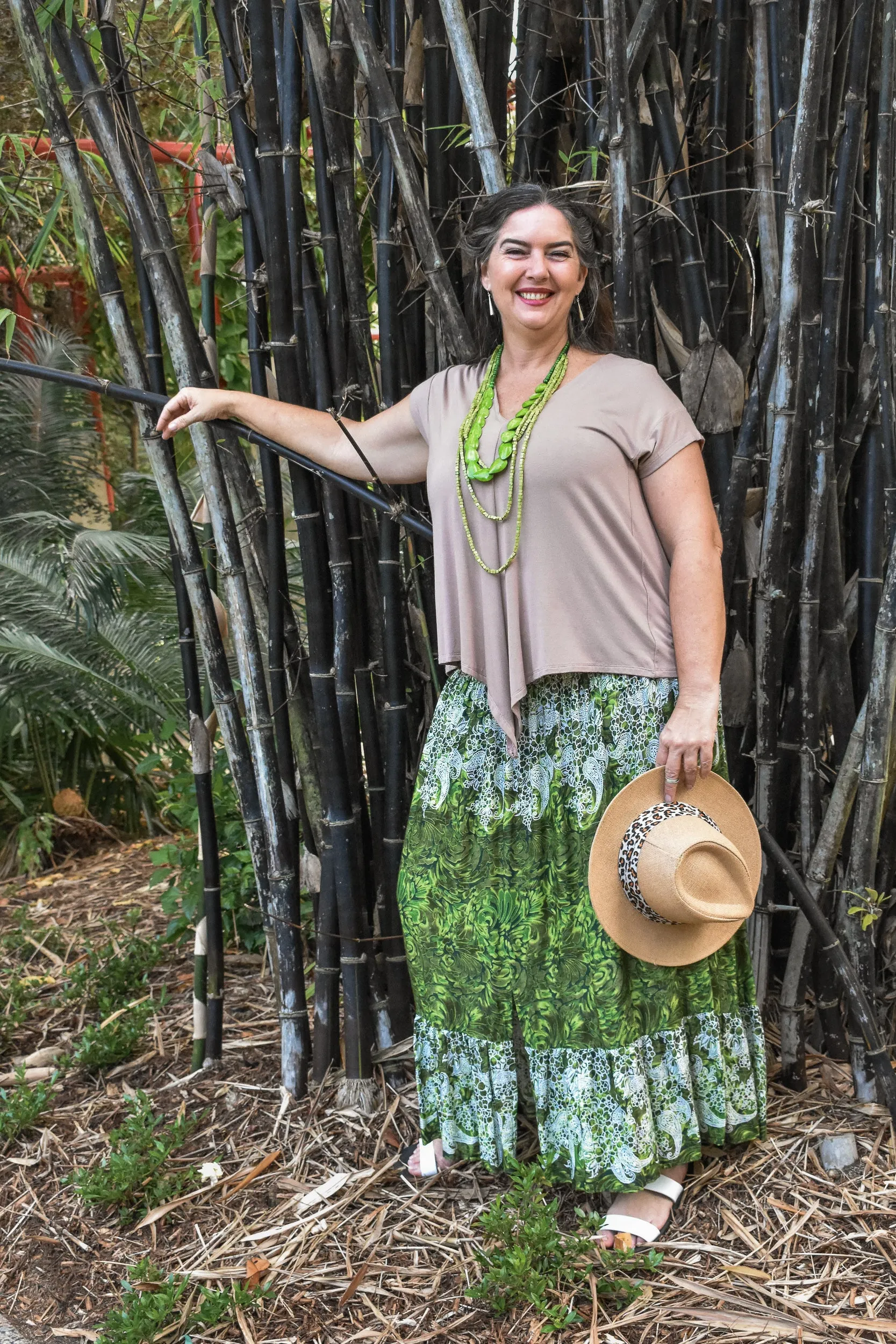 Mante Skirt - Swirl Green