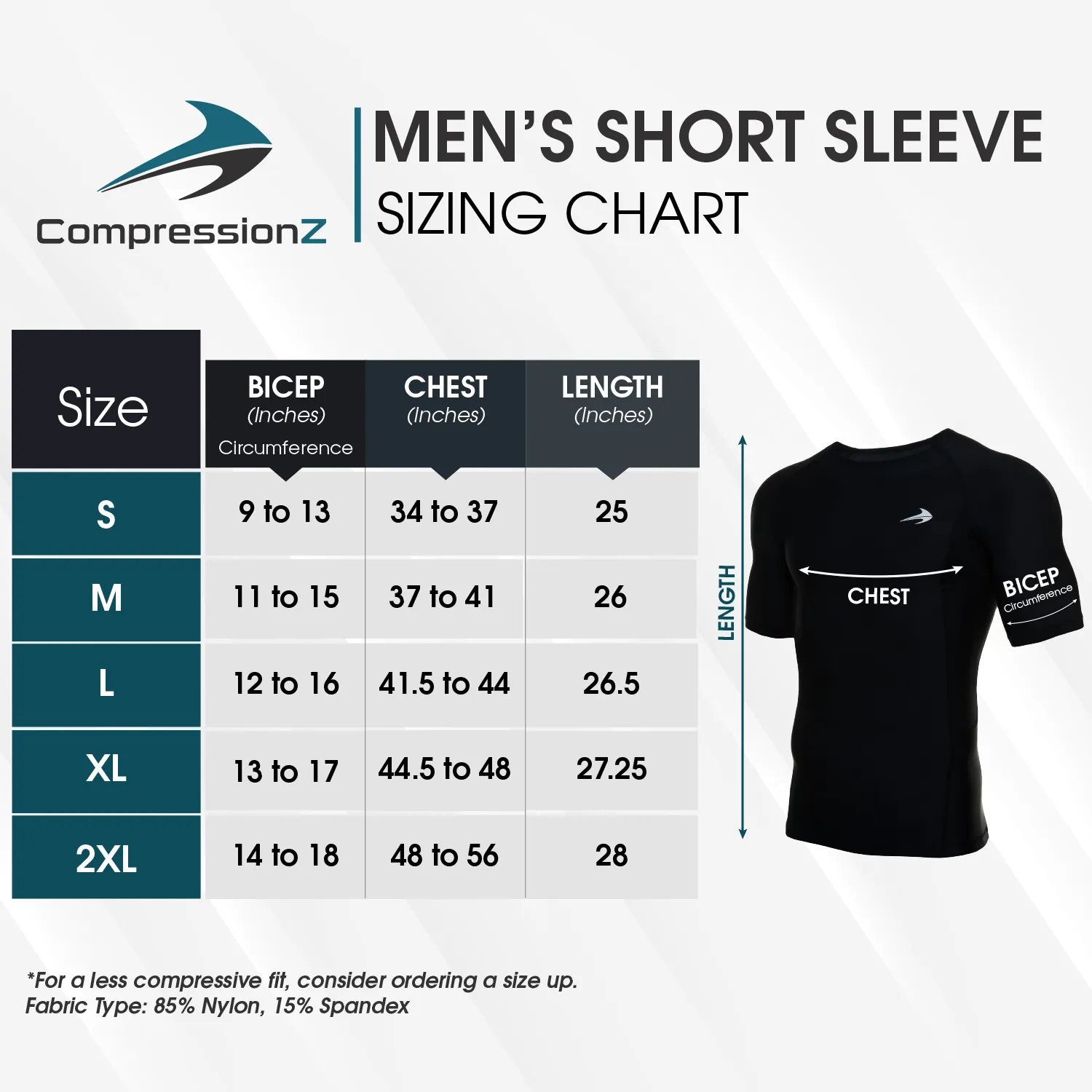 Men's Compression Short Sleeve Shirt - White