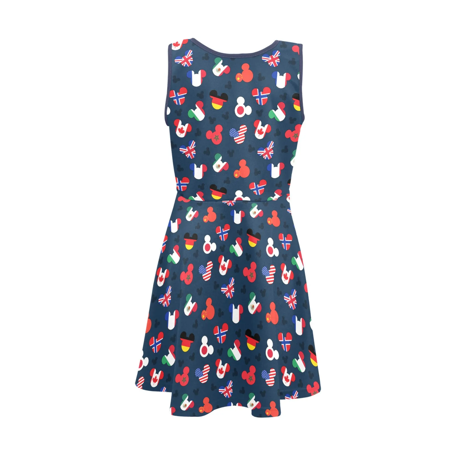 Mickey Flags Girls' Sleeveless Sundress