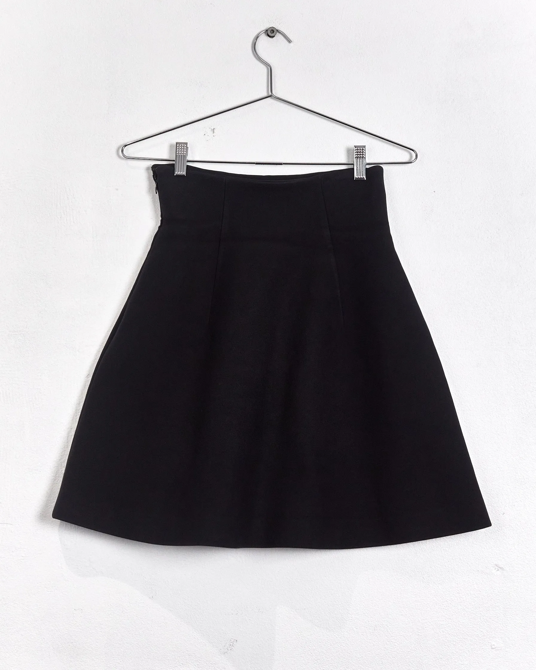 Miu Miu short trumpet skirt, navy, 8