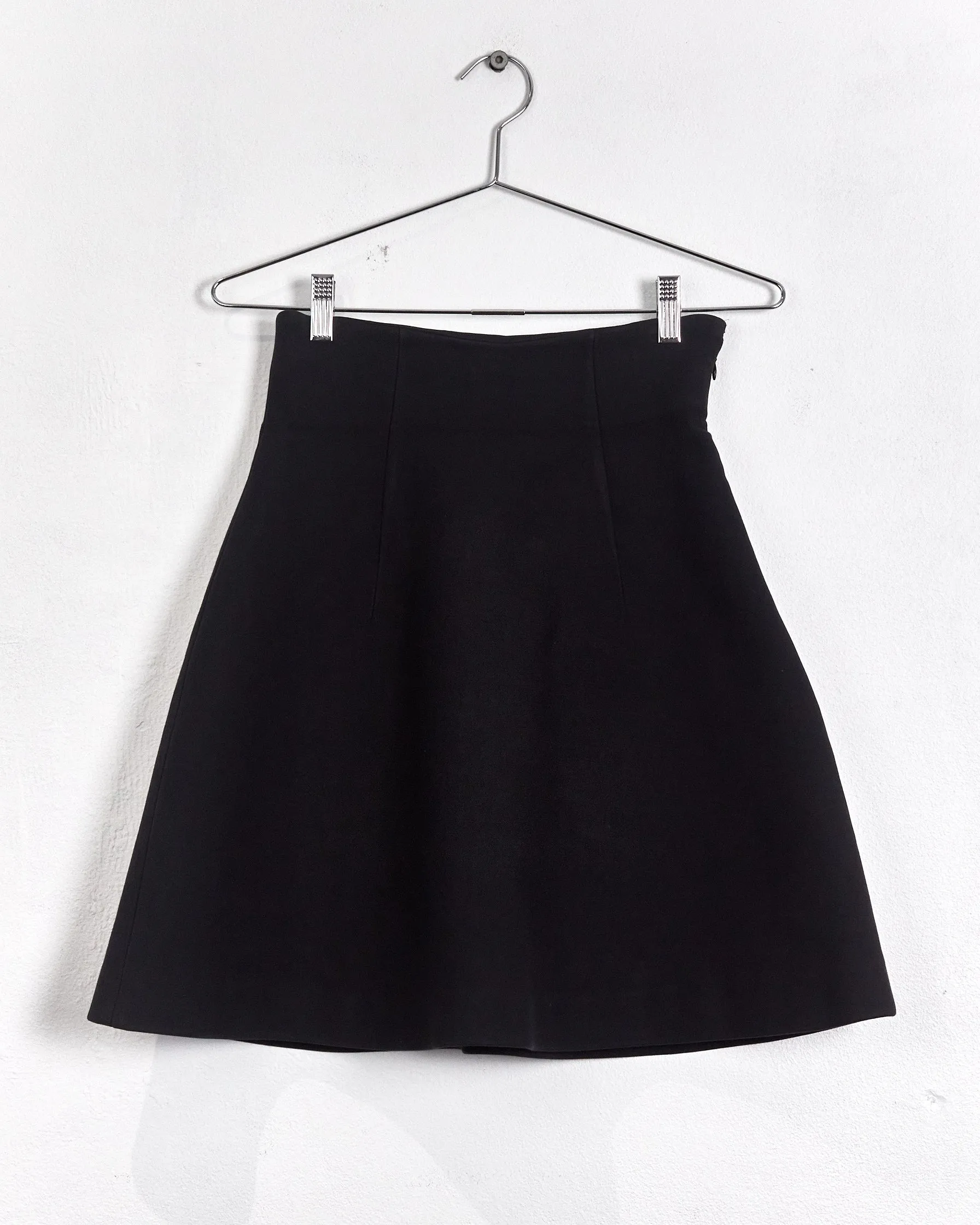 Miu Miu short trumpet skirt, navy, 8