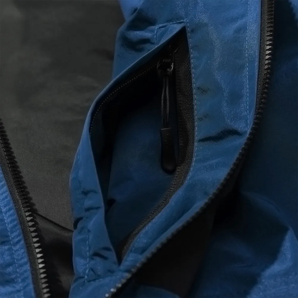 MMM WINDBREAKER HOODED JACKET PEACOCK BLUE