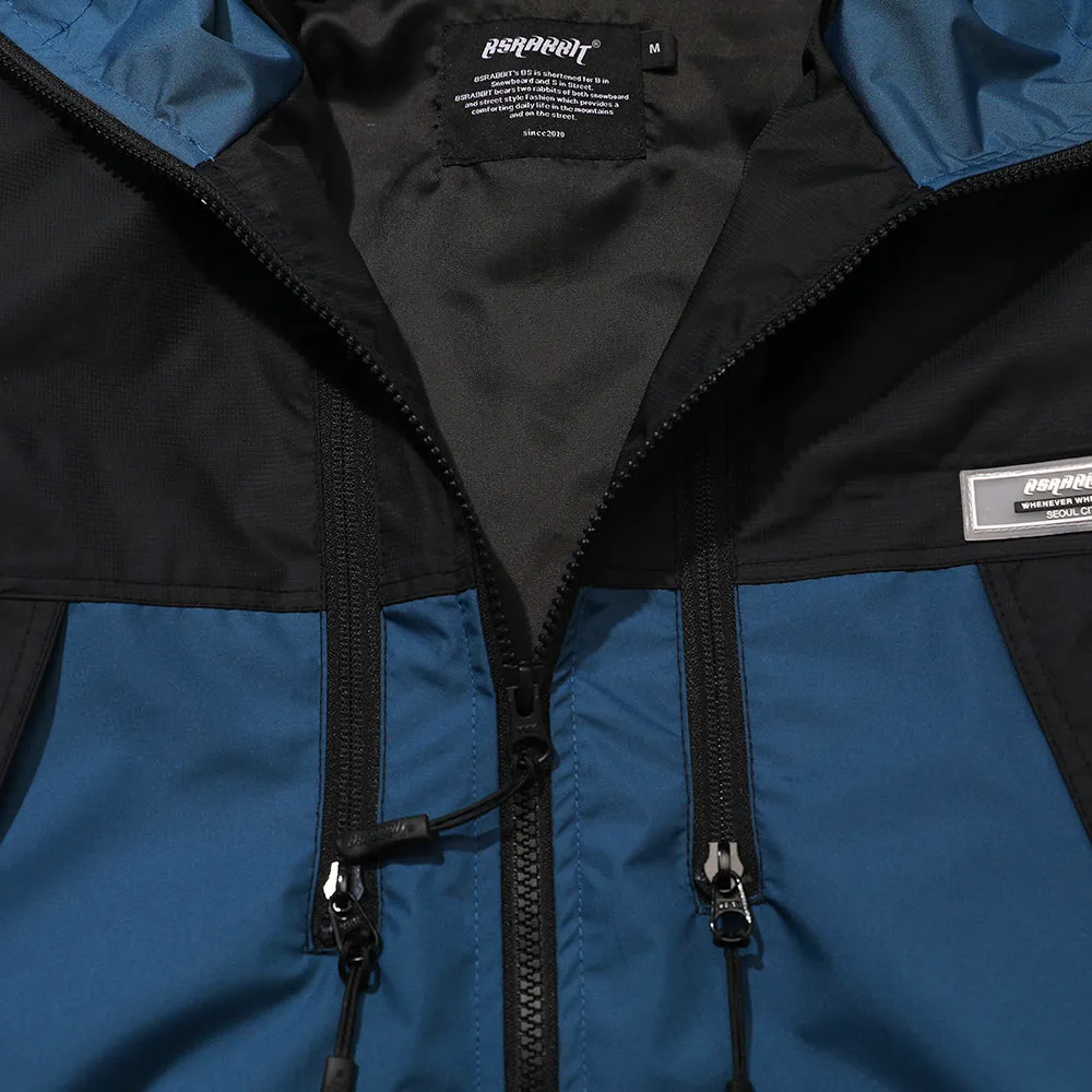 MMM WINDBREAKER HOODED JACKET PEACOCK BLUE