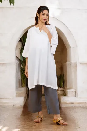 Moonlit Frost Essential Zen Tunic Kurta